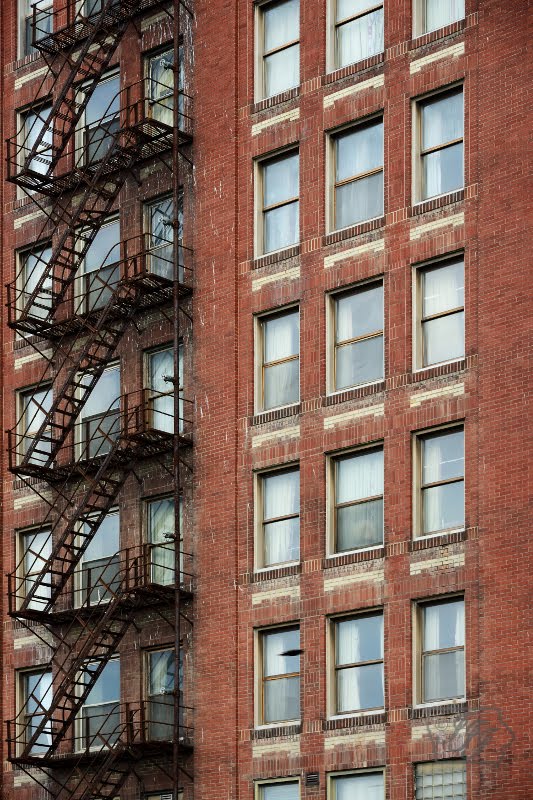 Fire Escape, Des Moines Iowa by 480sparky