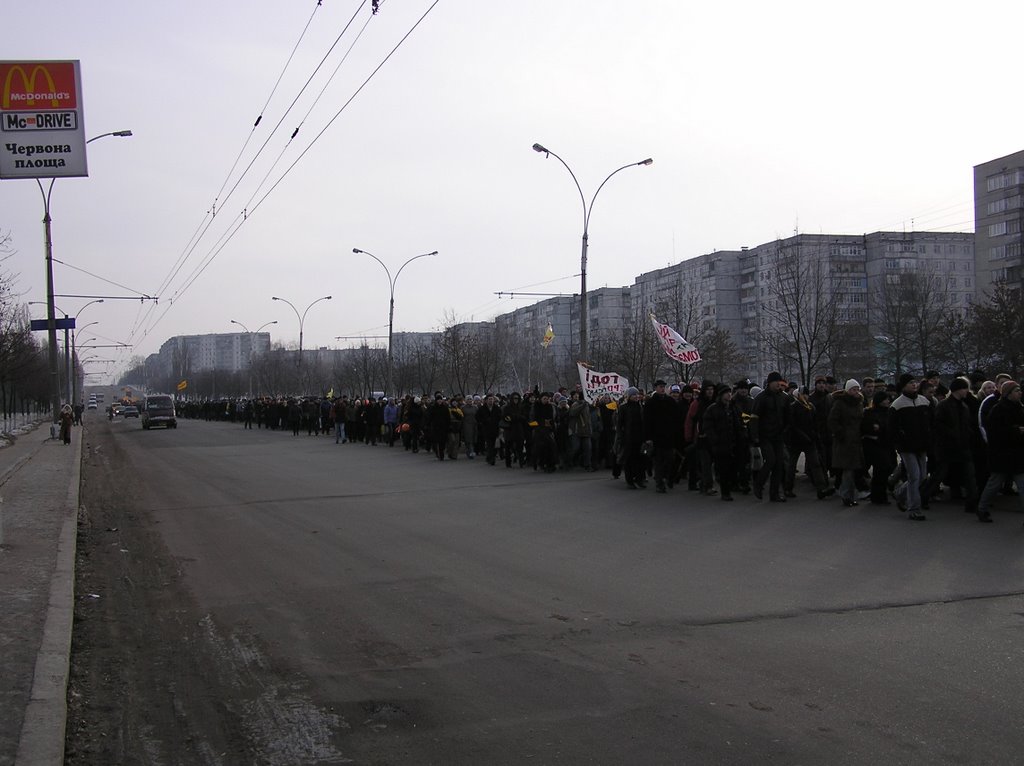 Demonstration during Orange Revolution by Serhii