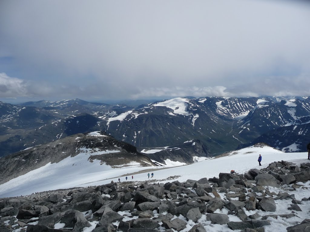 View from Mount Galdhopiggen 2469m (Norway), summer 2012 by rdaniel