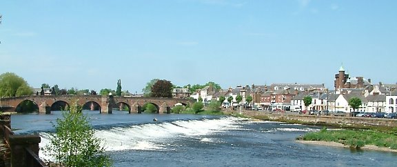 River Nith and Degorvilla Bridge, Dumfries by Noseyinround