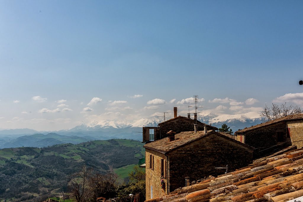 View from Casa Laici, Penna San Giovanni by MikePScott