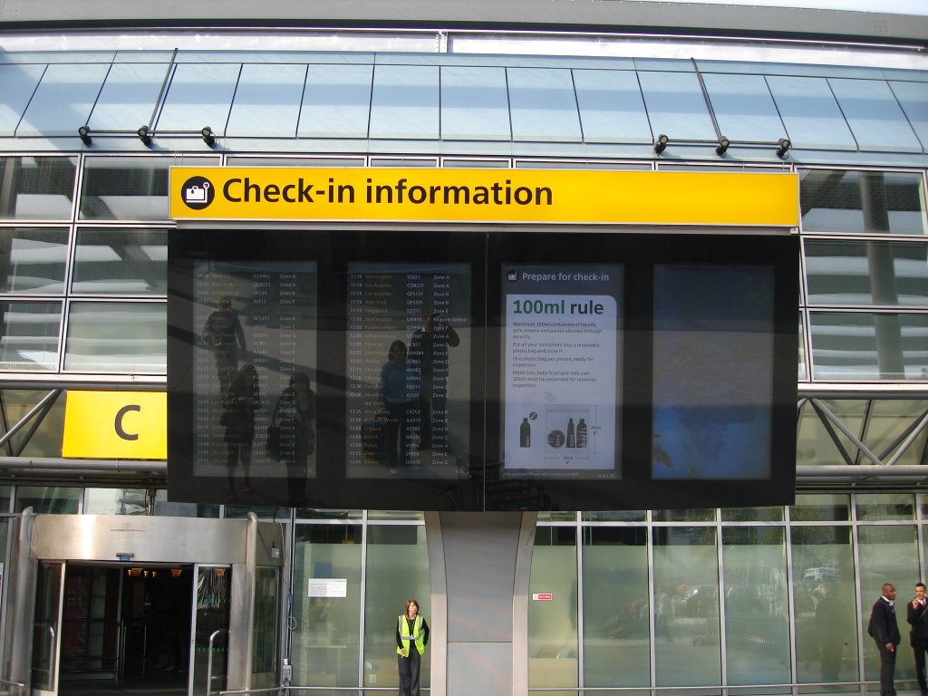 Heathrow Terminal 3 Departures by Steve Maricle