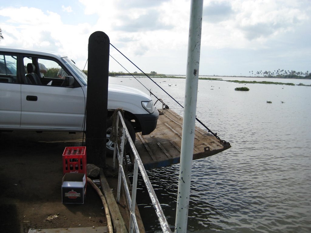 Car on ferry by ssmcfarland