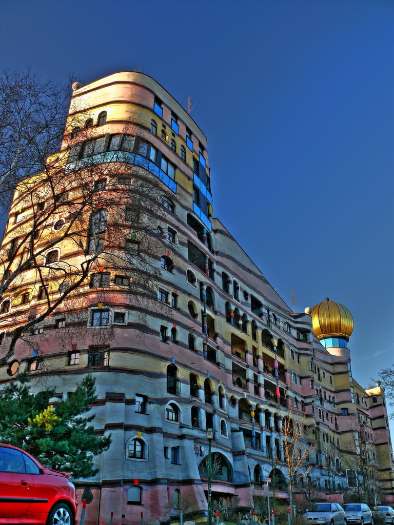 Waldspirale Darmstadt (Hundertwasser Haus) by Pete Wheelwright