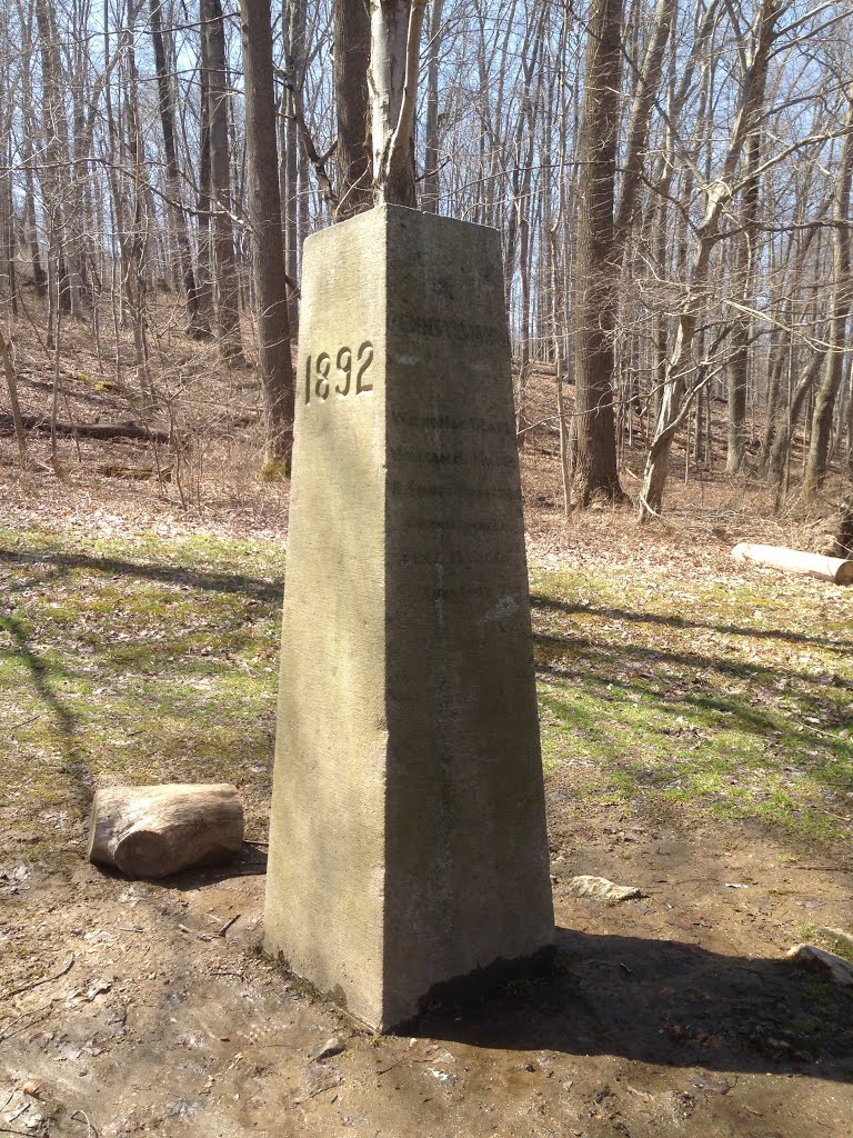 Arc Monument: Mason Dixon Pennsylvania & Delaware State Marker by thistle252@aol.com