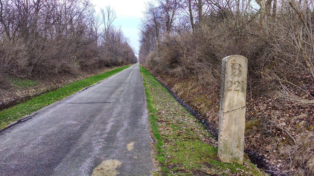 Old Railroad Marker on North Coast Inland Trail by mad51889