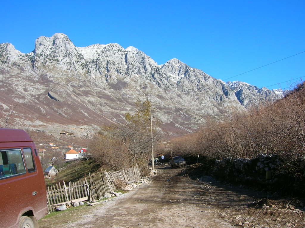 Boge, Albania Looking north towards Montenegro by CuriousMike