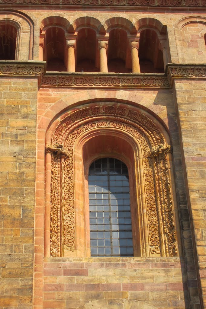 Speyer, Dom, Querhausfensterdetail by Pierosso