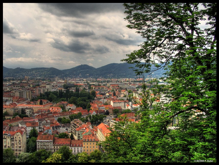 Blick vom Schloßberg by Franz Huber