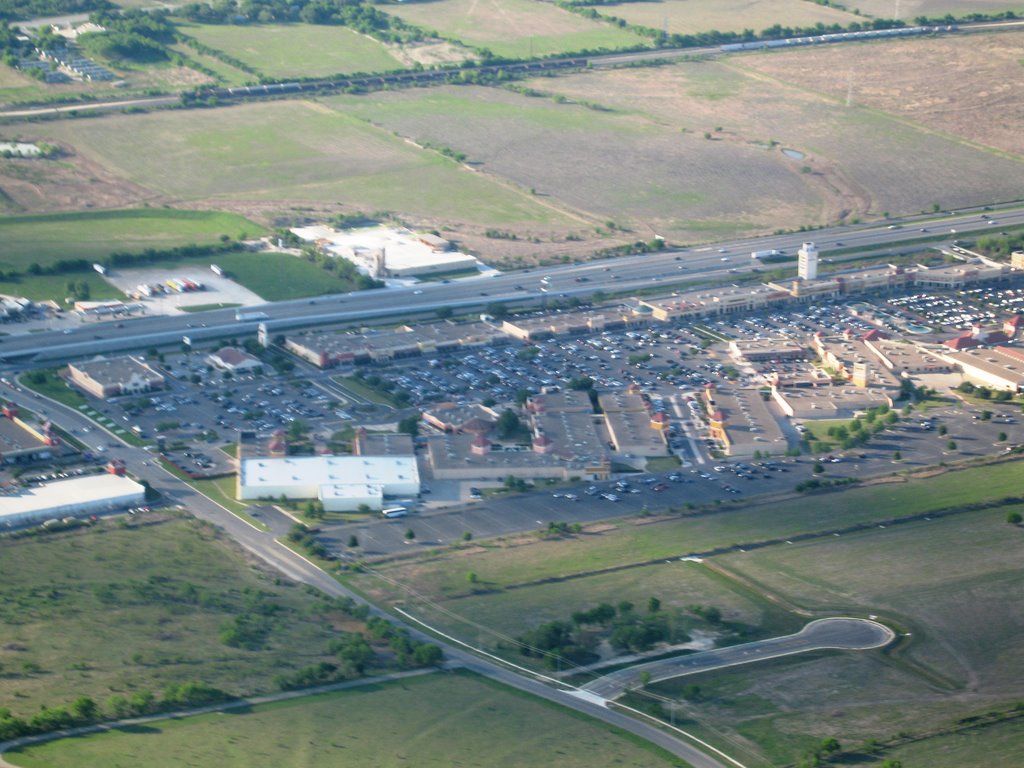 Aerial View - San Marcos Outlet Mall by John McCall