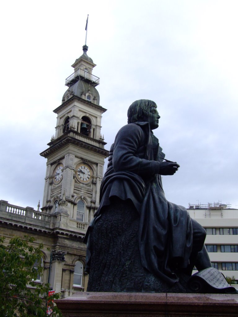 Robert Burns Statue - Dunedin - 2008.03.05 by David R Williams