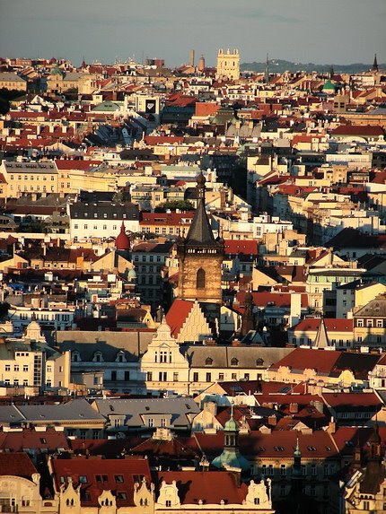 View of town downhill Petrin-2 by fungus2