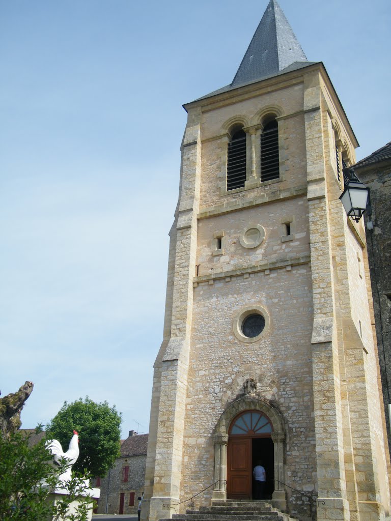 SAINT-MARTIAL-DE-NABIRAT (FRANCIA) LA TORRE DE LA IGLESIA DE SAINT MARTIAL (DORDOGNE) by JOSE LUIS OROÑEZ