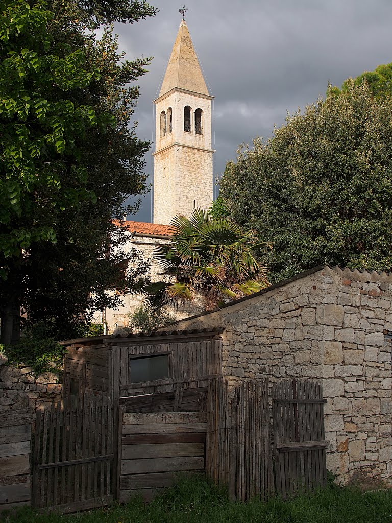 View of the village church tower by emil sluga