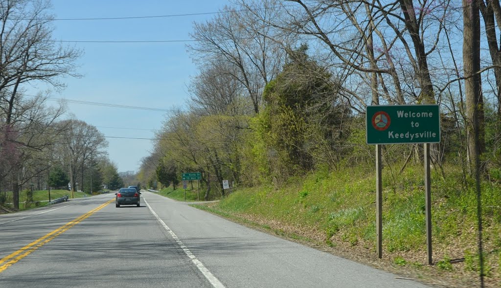 "Welcome to Keedysville," Maryland, Route 34, Westbound by Seven Stars