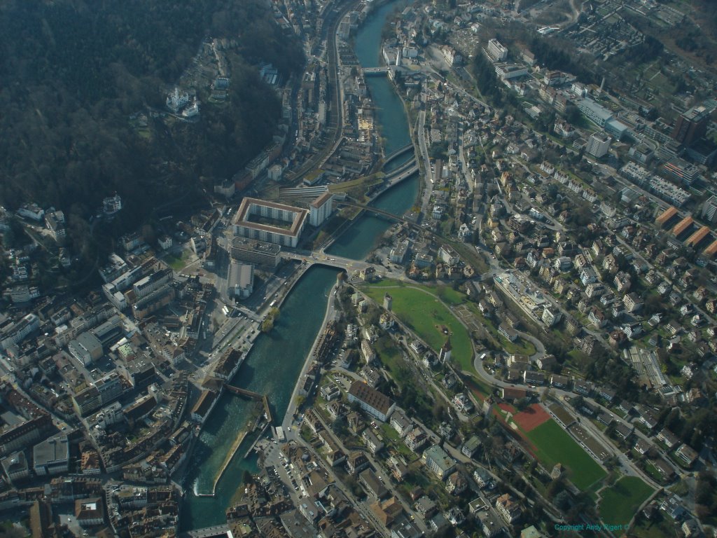 Luzern Reuss aerial photo by Andy Rigert