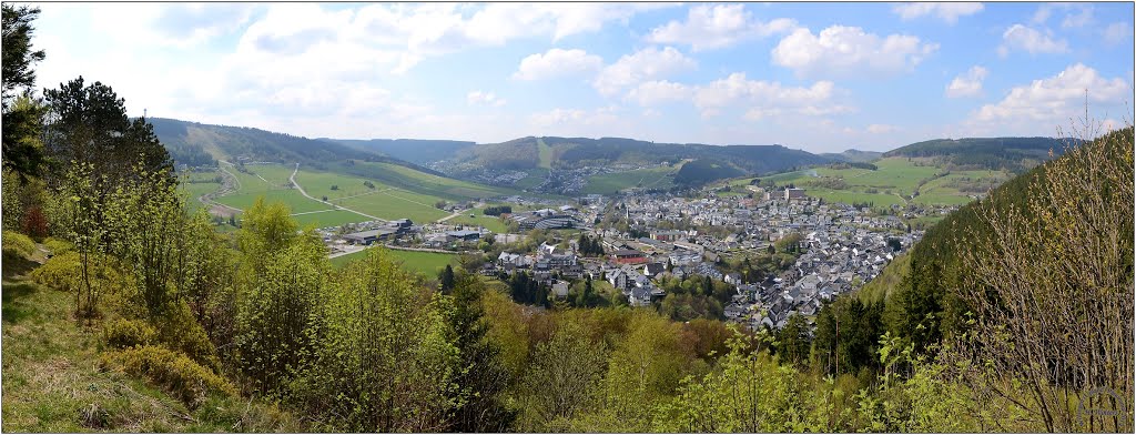 Willingen (Upland), 155° Panorama vom Orenberg. by Hans Wolters