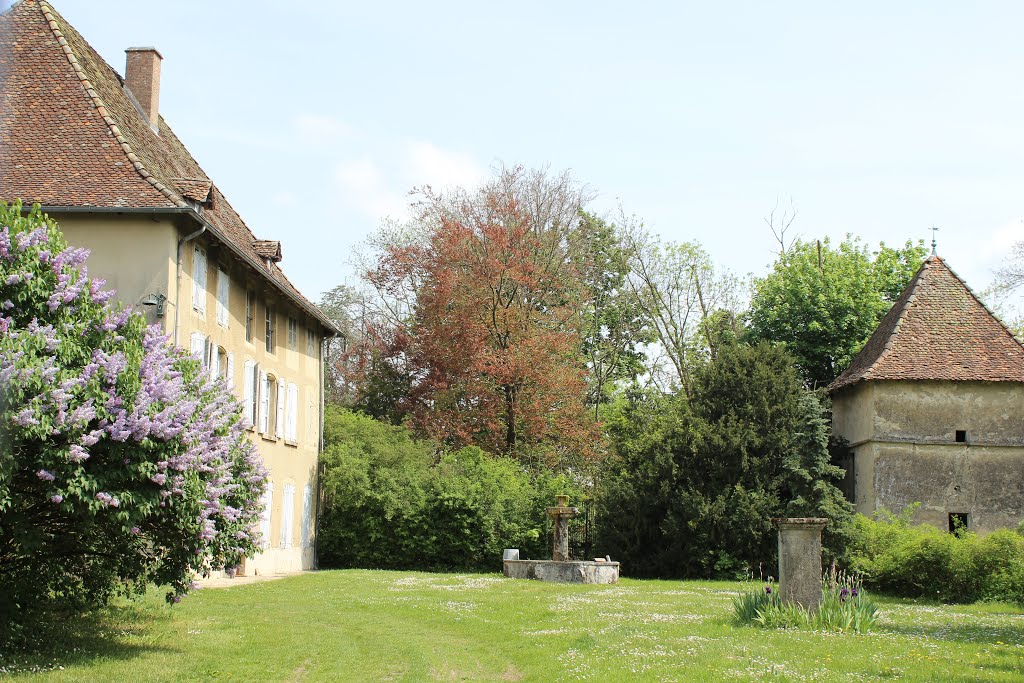 Nivolas-Vermelle (38). Hameau de Vermelle. 24 avril 2014. Joli manoir. by nouchetdu38