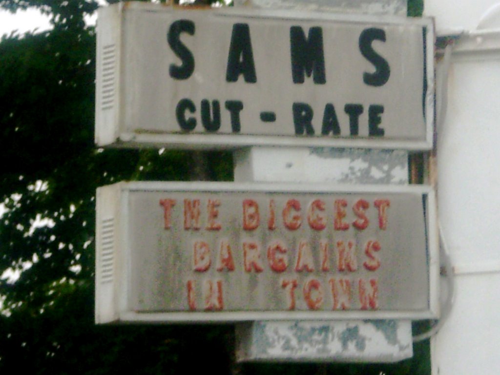 Sams Cut Rate sign...Meridian MS by alishap