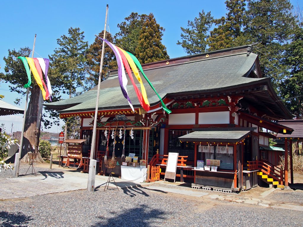 大鏑矢神社拝殿、Haiden of Ookaburaya-jinja shrine by Bachstelze