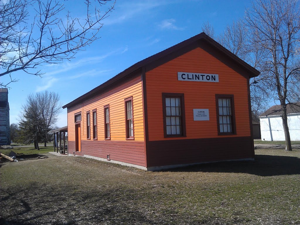 Chicago, Milwaukee, St. Paul and Pacific Depot- Clinton MN by kevystew