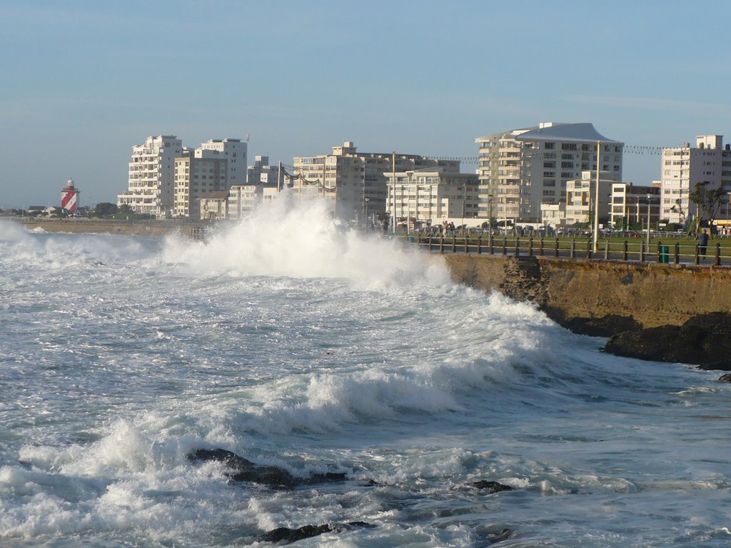 Waves on the coast from Cape Town by klhbr