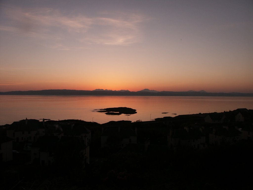 Cullins of Skye from Mallaig by John Forbes