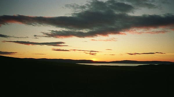 Sunset from Uig Bay Isle of Skye by John Forbes