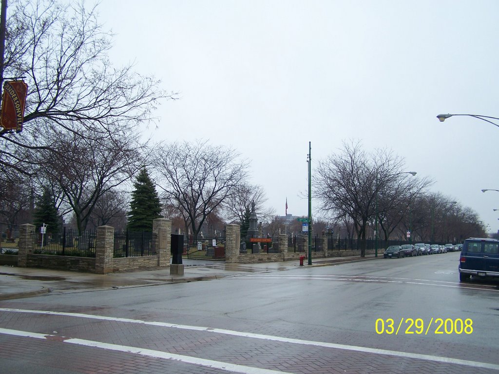 Boniface cemetery Clark st and Ainslie Chicago IL by fleder