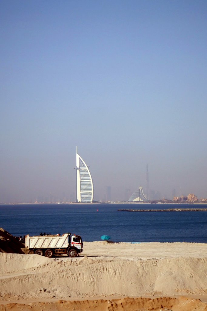 Burj Al Arab from Jumeirah Palm - Dubai by nipper30