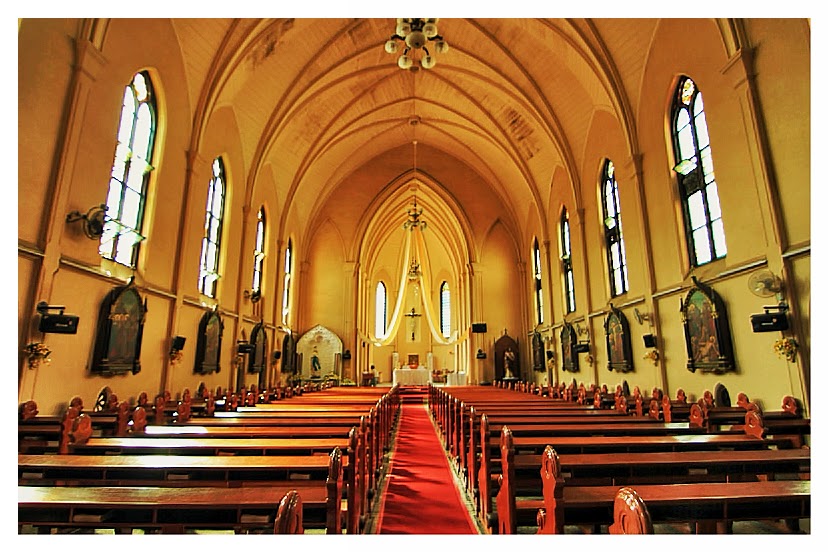 Inside Sacred Heart Church in Malang town by Tiffany Liem