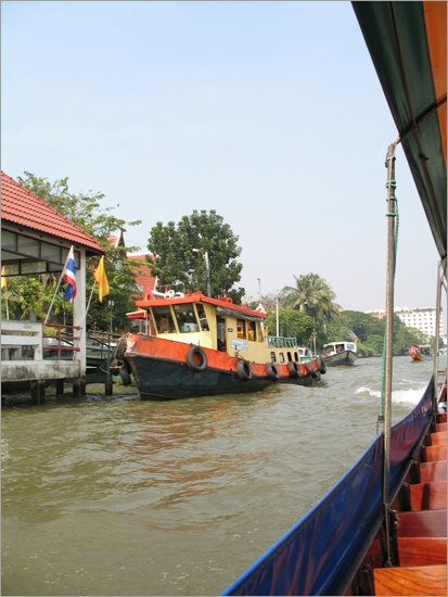 Bangkok river scene by Eric Bochene