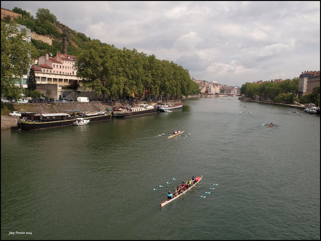 Traversée de Lyon en aviron- Pont Kitchener 1 by Patrick (JM) Perrier