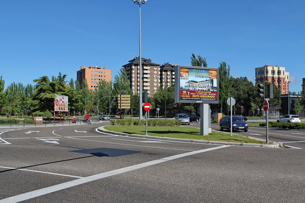 Rotonda cruce de la avenida de Salamanca con la calle Padre Joé Acosta by RA Melgar