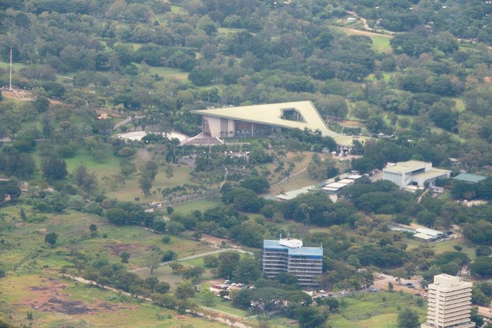 PNG National Parliament Haus along Independence Drive in WAIGANI, Port Moresby, PNG, Photo by Paul Barker on 11-04-2014 by Peter John Tate,