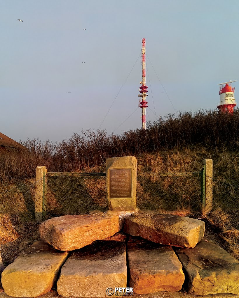 Borkum - `Gedenktafel Elekrtischer`, (Stitched photo) - © 01.03.2014 by PKusserow