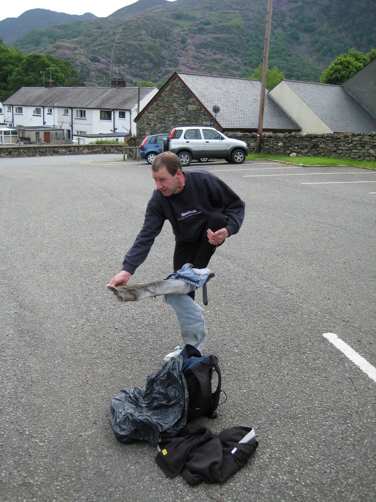 John getting ready by Tony Spendel