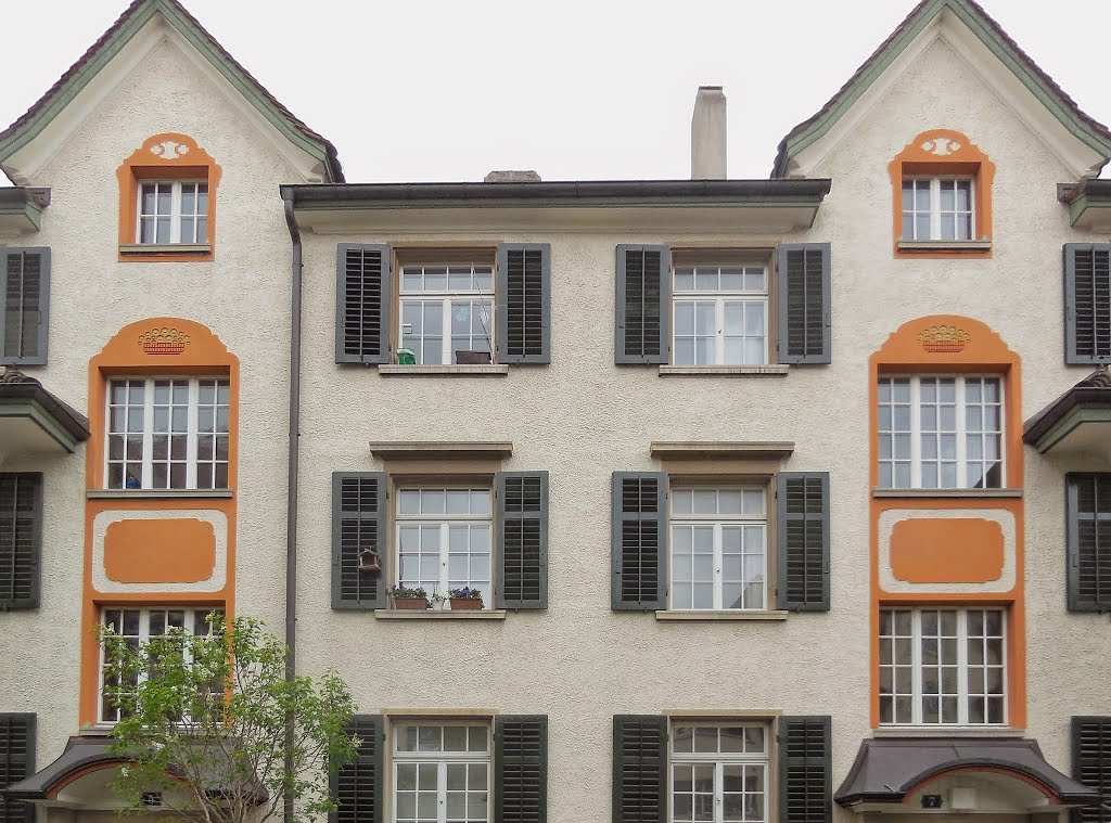 Zürich, Riedtlisiedlung, Röslibrunnenweg 5+7 (Friedrich Wilhelm Fissler 1911-19) by Jacques Lasserre