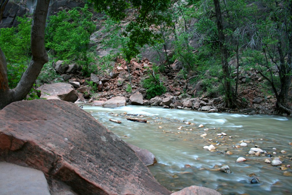 Zion NP, Mouth of The Narrows by LouisSaint