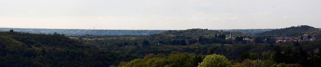 Invorio e le prime colline del vergante, panorama da Colazza, 1, aprile 2014 by Marco Ferrari