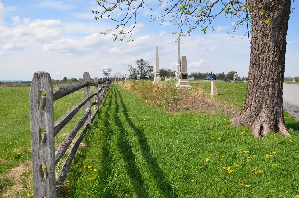 Union Monuments on Cemetery Ridge, Gettysburg National Military Park by Seven Stars