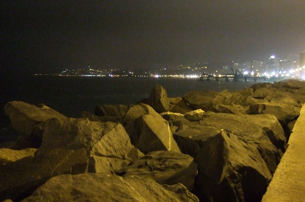 Beach by night. View North. by mpm777