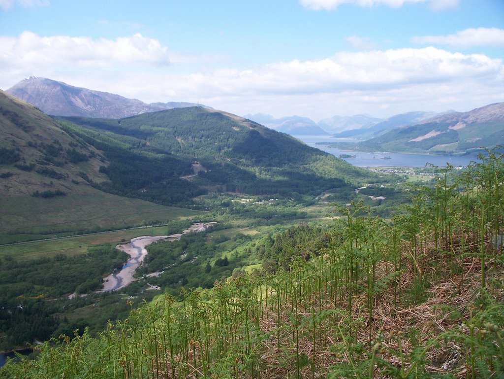 Glencoe at the midle and red squirrel camping at below by teus