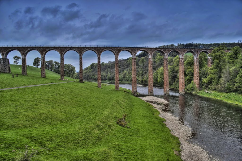 The Scottish Borders, Leaderfoot Viaduct by Maciej Szester