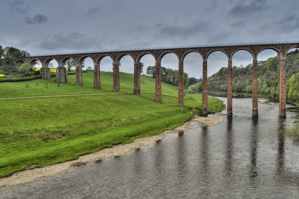 The Scottish Borders, Leaderfoot Viaduct by Maciej Szester