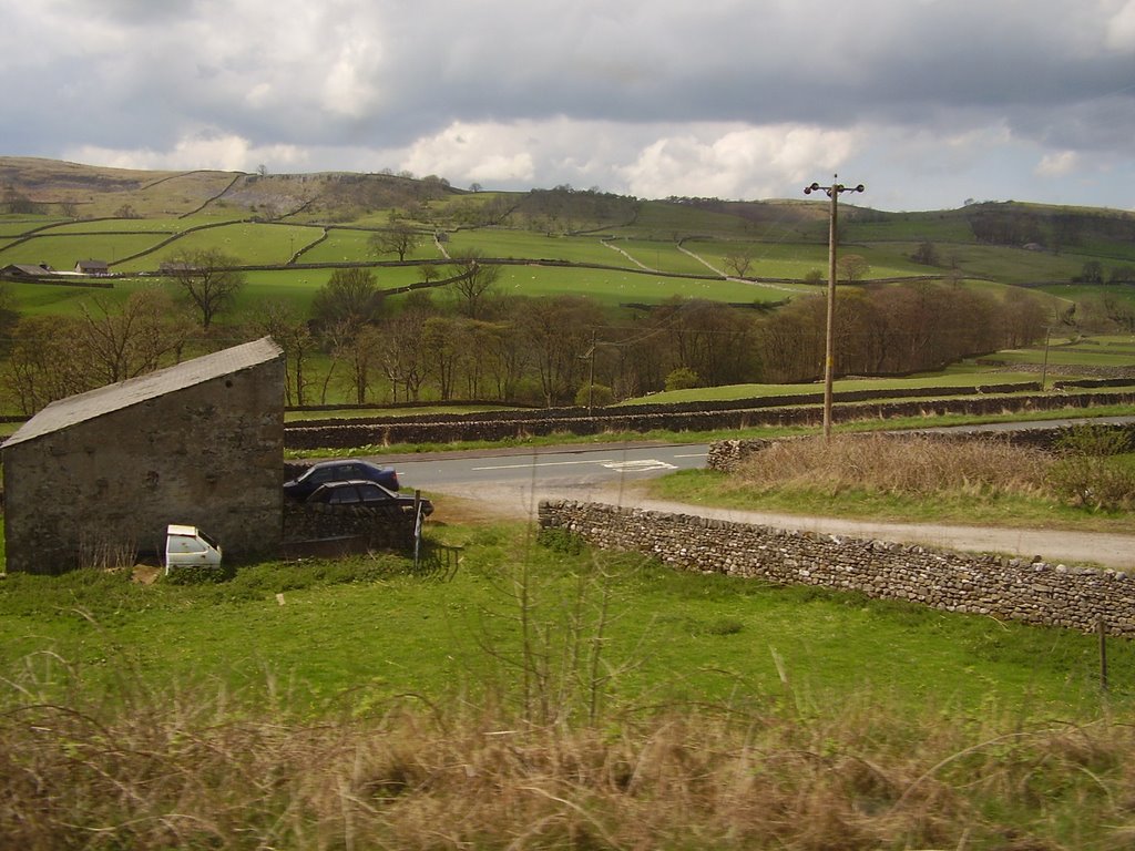 View from train, looking west by MJ.