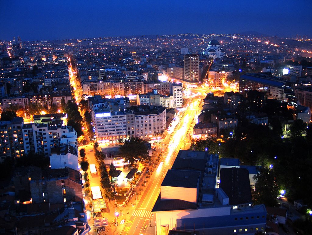 Belgrade Panorama from Beogradjanka by 6opucc