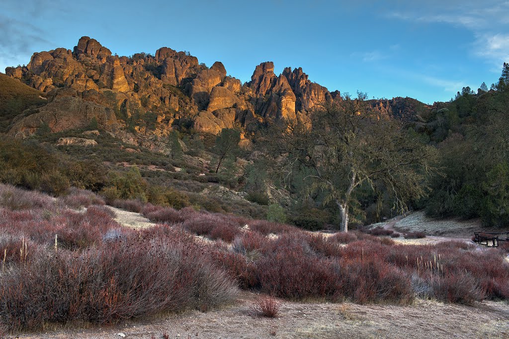 Pinnacles National Park, West Side, at Sunset by kenfowkes