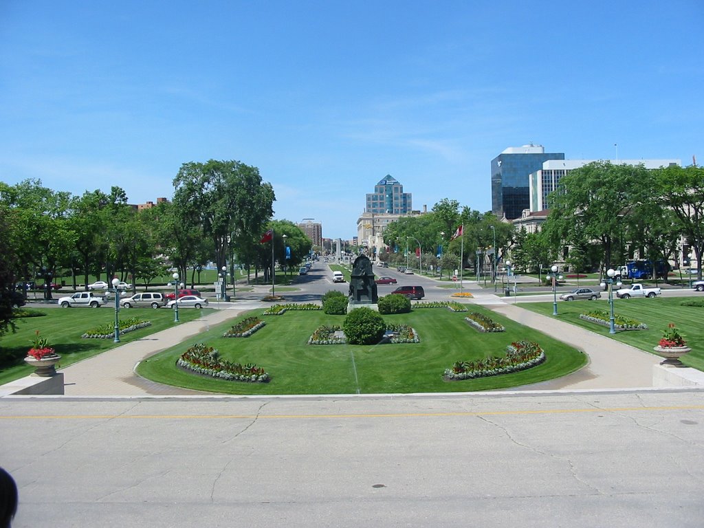 View from Manitoba's legislative building by Elbeauje