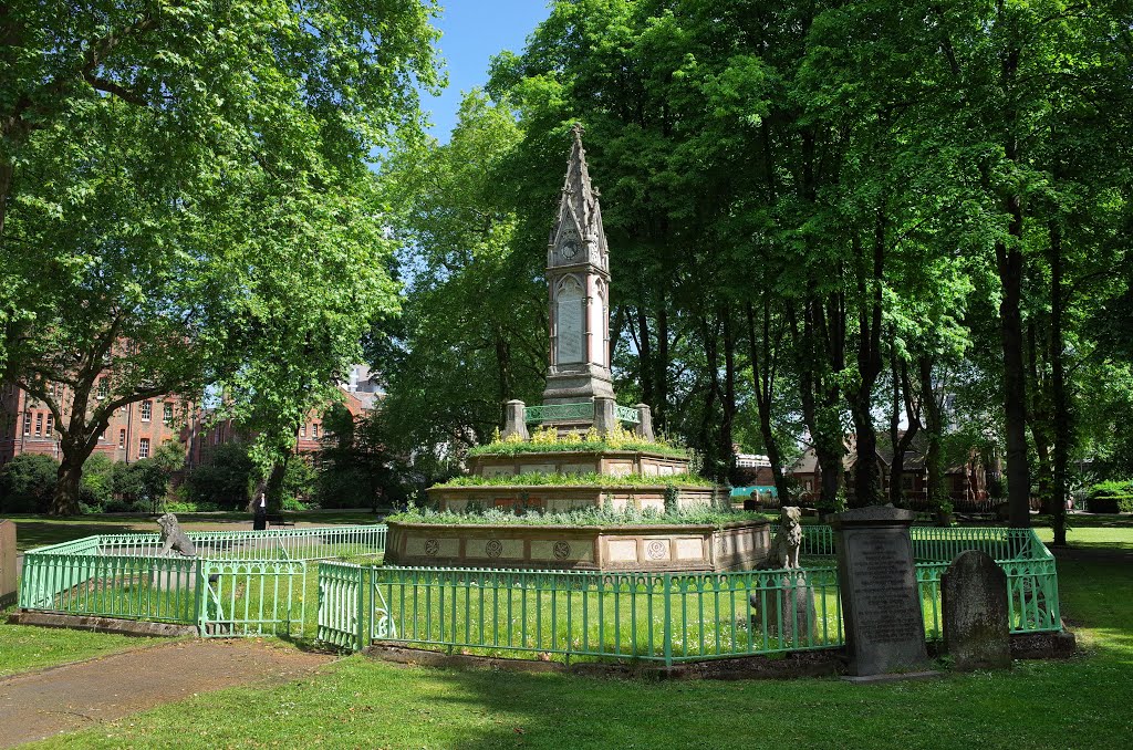 LONDON BURDETT-COUTTS MEMORIAL SUNDIAL IN SAINT PANCRAS OLD CHURCHYARD by Alan McFaden